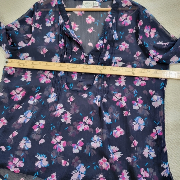 St. John's Bay Floral Sheer Women's Tunic Top Size XL - Picture 11 of 14